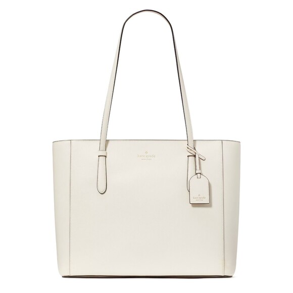 New Kate Spade Schuyler Medium Tote Saffiano Meringue - Picture 1 of 5